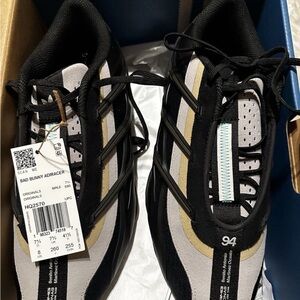 Adidas Adiracer Sneakers in Black, White, and Tan